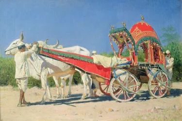 Fahrzeug eines reichen Mannes in Delhi, 1874-76